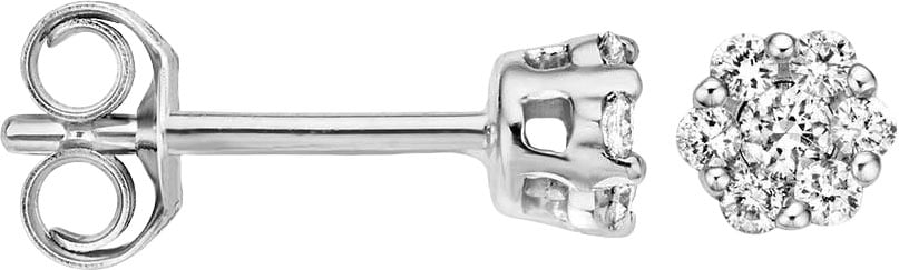 Blush Blush Oorbellen 7604WDI 14k Witgoud 0,22crt G SI Briljant geslepen Diamant Zilver