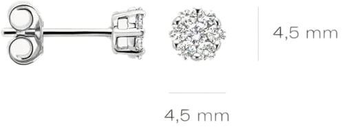 Blush Blush Oorbellen 7621WDI 14k Witgoud 0,25crt G SI Briljant geslepen Diamant Zilver