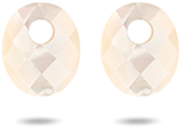 Blush Blush Oorbedels 800MOPM Klein Mother Of Pearl Ovaal 10mm x 12mm Divers