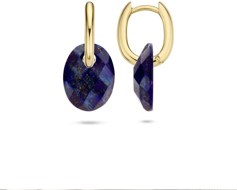 Blush Blush Oorbedels 810LAPO Middel Blauw Lapis 12mm x 20mm Divers