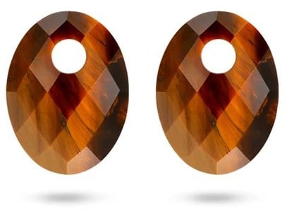 Blush Blush Oorbedels 810TIGO Medium Tijgeroog 12mm x 20mm Divers