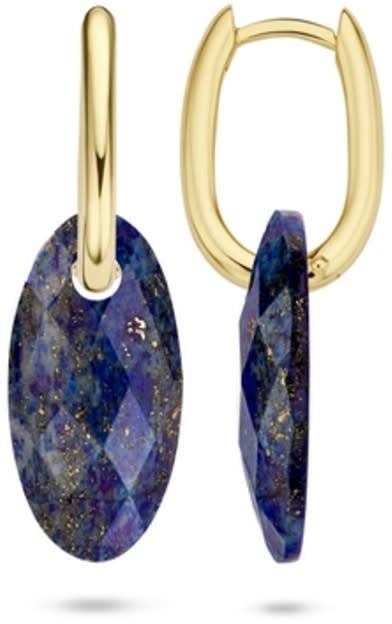Blush Blush Oorbedels 820LAPL Groot Blauw Lapis Ovaal 15mm x 30mm Divers