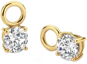 Blush Blush Oorbedels 9045YZI 14k Geelgoud met Zirkonia 5mm Goud