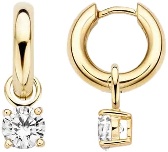 Blush Blush Oorbedels 9045YZI 14k Geelgoud met Zirkonia 5mm Goud