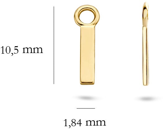 Blush Blush Oorbedels 9056YGO 14k Geelgoud Staafjes Goud