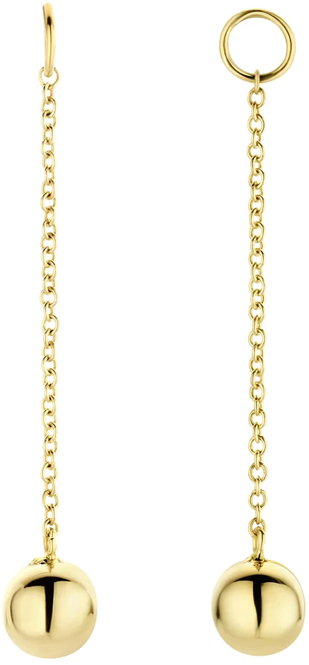 Blush Blush Oorbedels 9082YGO 14k Geelgoud Hangende Bolletjes Goud