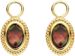 Blush Blush Oorbedels 9091YBQ 14k Geelgoud met Bruine Quartz Goud