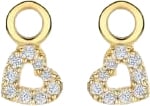 Blush Blush Oorbedels 9098YZI 14k Geelgoud met Zirkonia Hart Goud