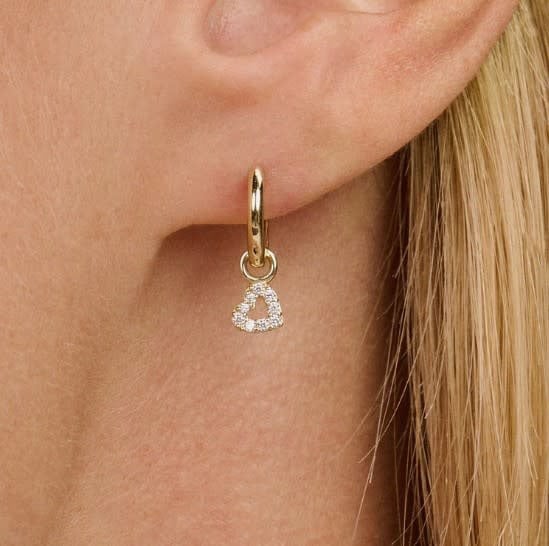 Blush Blush Oorbedels 9098YZI 14k Geelgoud met Zirkonia Hart Goud