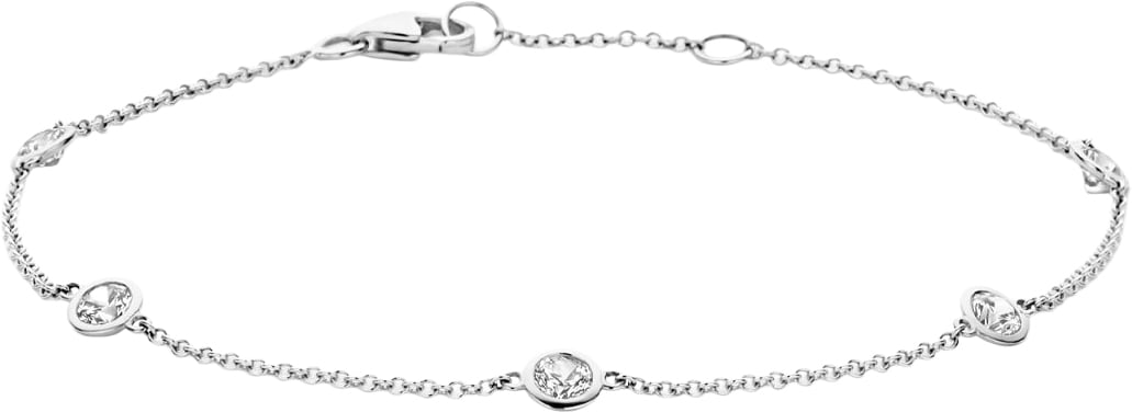 Blush - Armband - Witgoud Zilver
