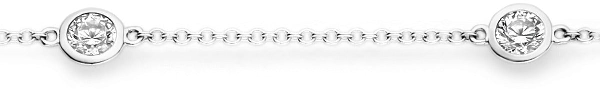 Blush - Armband - Witgoud Zilver