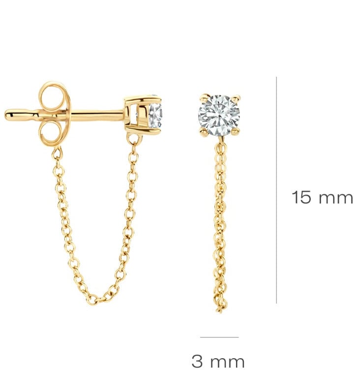Blush - Oorbellen - Goud Goud