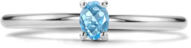 Blush - Ring - Witgoud Blauw