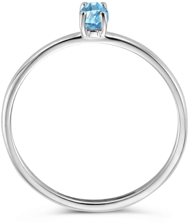 Blush - Ring - Witgoud Blauw