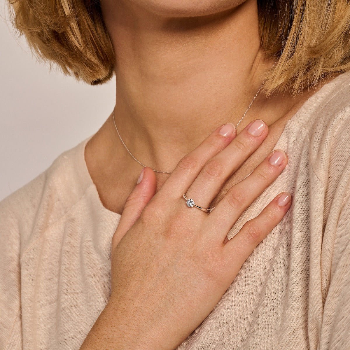 Blush - Ring - Witgoud Zilver