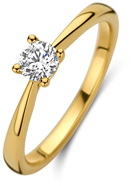 Blush Blush Ring LG1002Y/56 14k Geelgoud 0.35crt G SI Briljant Lab Grown Diamant Maat 56 Goud