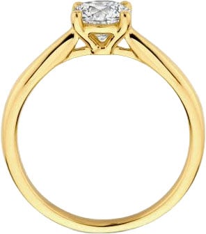 Blush Ring LG1005Y/54 14k Geelgoud 1.00crt H SI Briljant Geslepen Labgrown Diamant Maat 54 Goud