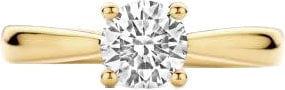 Blush Ring LG1005Y/54 14k Geelgoud 1.00crt H SI Briljant Geslepen Labgrown Diamant Maat 54 Goud