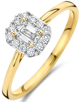 Blush Blush Ring LG1010Y/54 14k Geelgoud 0.40crt G SI Briljant Lab Grown Diamant Maat 54 Divers