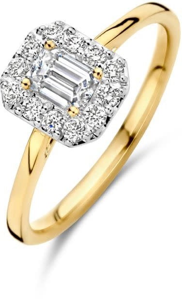 Blush Blush Ring LG1011Y/54 14K Geelgoud met 0.64crt Labgrown diamant Maat 54 Divers