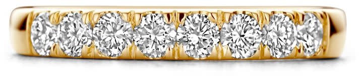 Blush Blush Ring LG1015Y/56 14k Geelgoud met 0.56crt H SI Briljant geslepen Labgrown Diamanten Maat 56 Goud