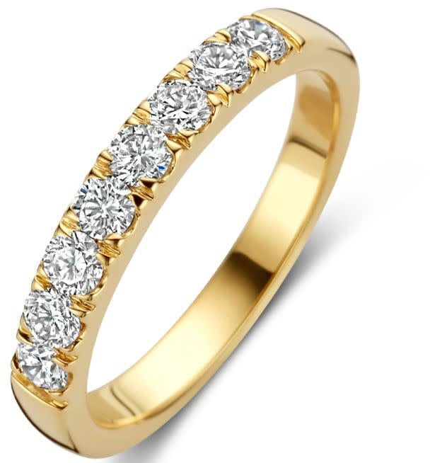 Blush Blush Ring LG1015Y/56 14k Geelgoud met 0.56crt H SI Briljant geslepen Labgrown Diamanten Maat 56 Goud