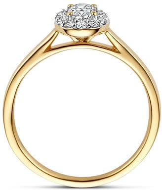 Blush Blush Ring LG1016Y/54 14k Geelgoud Ovaal met 0.42crt Labgrown Diamant Maat 54 Goud