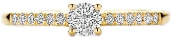 Blush Blush Ring LG1017Y/54 14k Geelgoud met 0,32crt H SI Briljant geslepen Lab Grown Diamant Maat 54 Divers