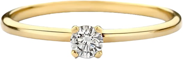 Blush Ring LG1027Y/54 14k Geelgoud met 0,15crt G VS 1 Lab Grown Diamant Maat 54 Goud
