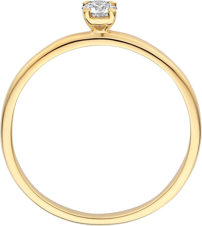 Blush Ring LG1027Y/54 14k Geelgoud met 0,15crt G VS 1 Lab Grown Diamant Maat 54 Goud