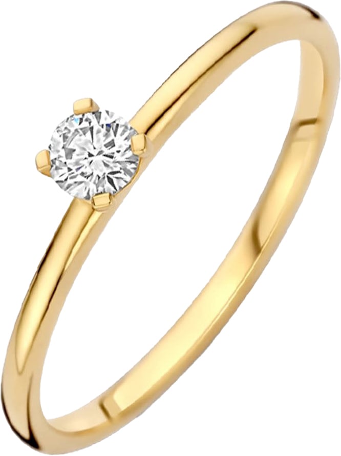 Blush Blush Ring LG1027Y/54 14k Geelgoud met 0,15crt G VS 1 Lab Grown Diamant Maat 54 Divers