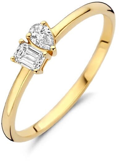 Blush Blush Ring LG1030Y/54 14k Geelgoud met 0,15crt/0,10crt G VS1 Lab Grown Diamant Maat 54 Goud