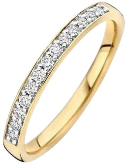 Blush Blush Ring LG1033Y/54 14k Geelgoud 0.22crt H SI Briljant geslepen Labgrown Diamant Maat 54 Goud