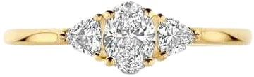 Blush Blush Ring LG1039Y/54  Lab Diamonds 14k Geelgoud 0.35crt 2x 0.10crt Maat 54 Divers