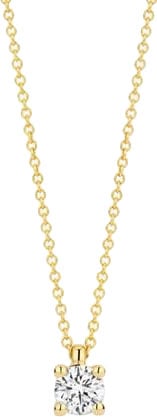 Blush Collier LG3001Y 14k Geelgoud 0.20crt G SI Briljant Lab Grown Diamant 42cm Goud
