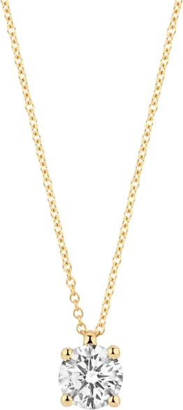 Blush Collier met Hanger LG3003Y 14k Geelgoud met 0.45crt Briljant geslepen Labgrown Diamant G SI 42cm Goud