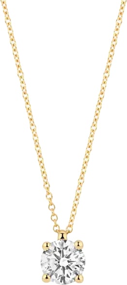 Blush Collier met Hanger LG3003Y 14k Geelgoud met 0.45crt Briljant geslepen Labgrown Diamant G SI 42cm Goud