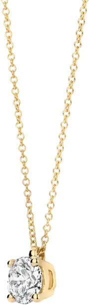 Blush Collier met Hanger LG3003Y 14k Geelgoud met 0.45crt Briljant geslepen Labgrown Diamant G SI 42cm Goud