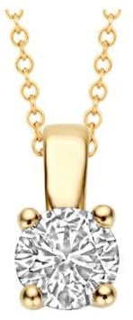 Blush Blush Hanger LG6001Y 14k Geelgoud met 0,25crt H SI LabGrown Briljant geslepen Diamant 8.5x4.3mm Goud