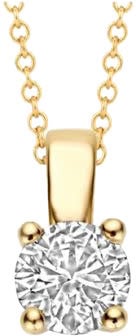 Blush Blush Hanger LG6001Y 14k Geelgoud met 0,25crt H SI LabGrown Briljant geslepen Diamant 8.5x4.3mm Divers