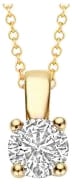 Blush Blush Hanger LG6001Y 14k Geelgoud met 0,25crt H SI LabGrown Briljant geslepen Diamant 8.5x4.3mm Divers