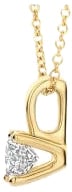 Blush Blush Hanger LG6001Y 14k Geelgoud met 0,25crt H SI LabGrown Briljant geslepen Diamant 8.5x4.3mm Divers