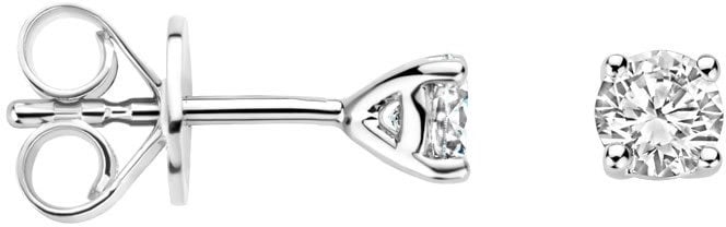 Blush Blush Oorbellen LG7001W 14k Witgoud met 2-0.40crt H SI Briljant geslepen Labgrown Diamant 3,7mm Divers
