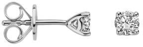Blush Blush Oorbellen LG7001W 14k Witgoud met 2-0.40crt H SI Briljant geslepen Labgrown Diamant 3,7mm Divers