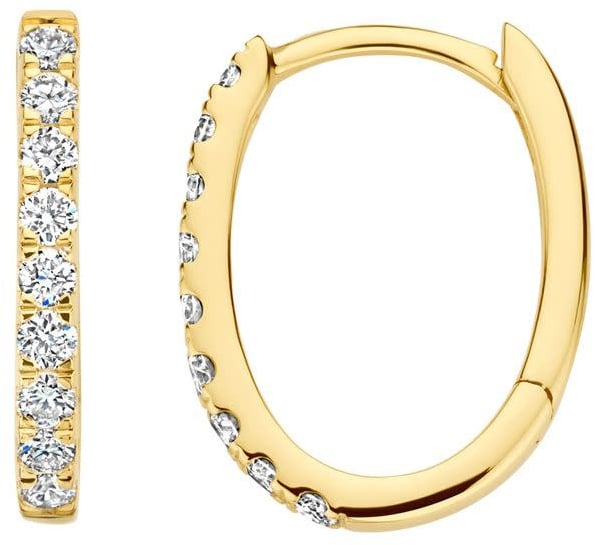 Blush Blush Oorbellen LG7008Y 14k Geelgoud Labgrown Diamant Klapoorringen Divers