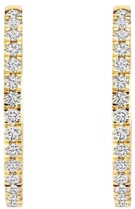 Blush Blush Oorbellen LG7013Y 14k Geelgoud met 0,50crt H SI Briljant gespelen Lab Grown Diamant 1.8mm x 21.2mm Goud