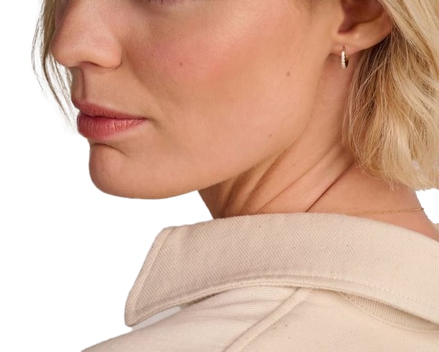 Blush Blush Oorbellen LG7029 14k Geelgoud 0.24crt H SI Briljant geslepen Labgrown Diamant 1.8mm x 12.5mm Divers