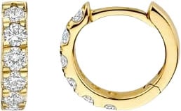 Blush Oorbellen LG7031Y 14 Geelgouden Oorringen Briljant Geslepen Lab Grown Diamant 2.1mm Goud