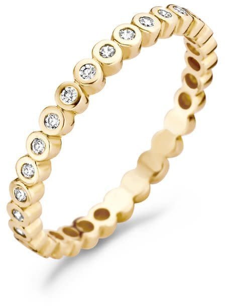Blush Blush Ring 1120YZ/54 14k Geelgoud gezet met Briljant geslepen Zirkonia Maat 54 Goud