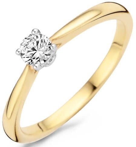 Blush 1187BZI/54 Ring 14 krt geelgoud met zirkonia maat 54 Goud